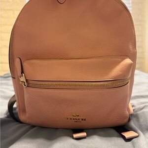 Coach Pink Leather Woman’s Backpack